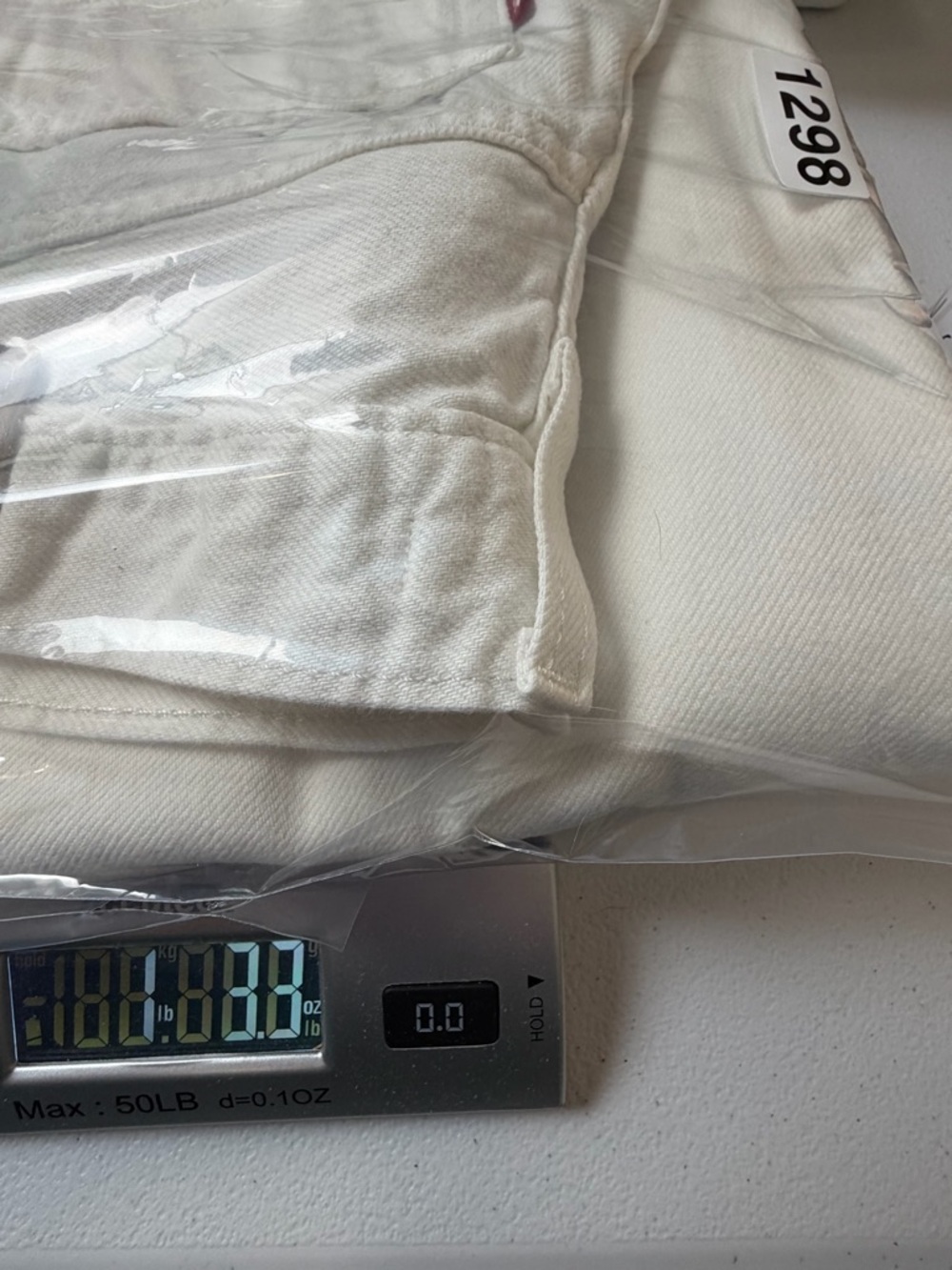 Levis Premium Baggy Dad Wide Leg Off White Jeans 28 Minimalist Edgy High Rise - Picture 14 of 14